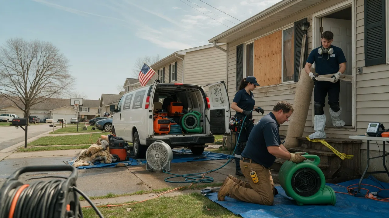 Water Damage Restoration in Flom, MN near me